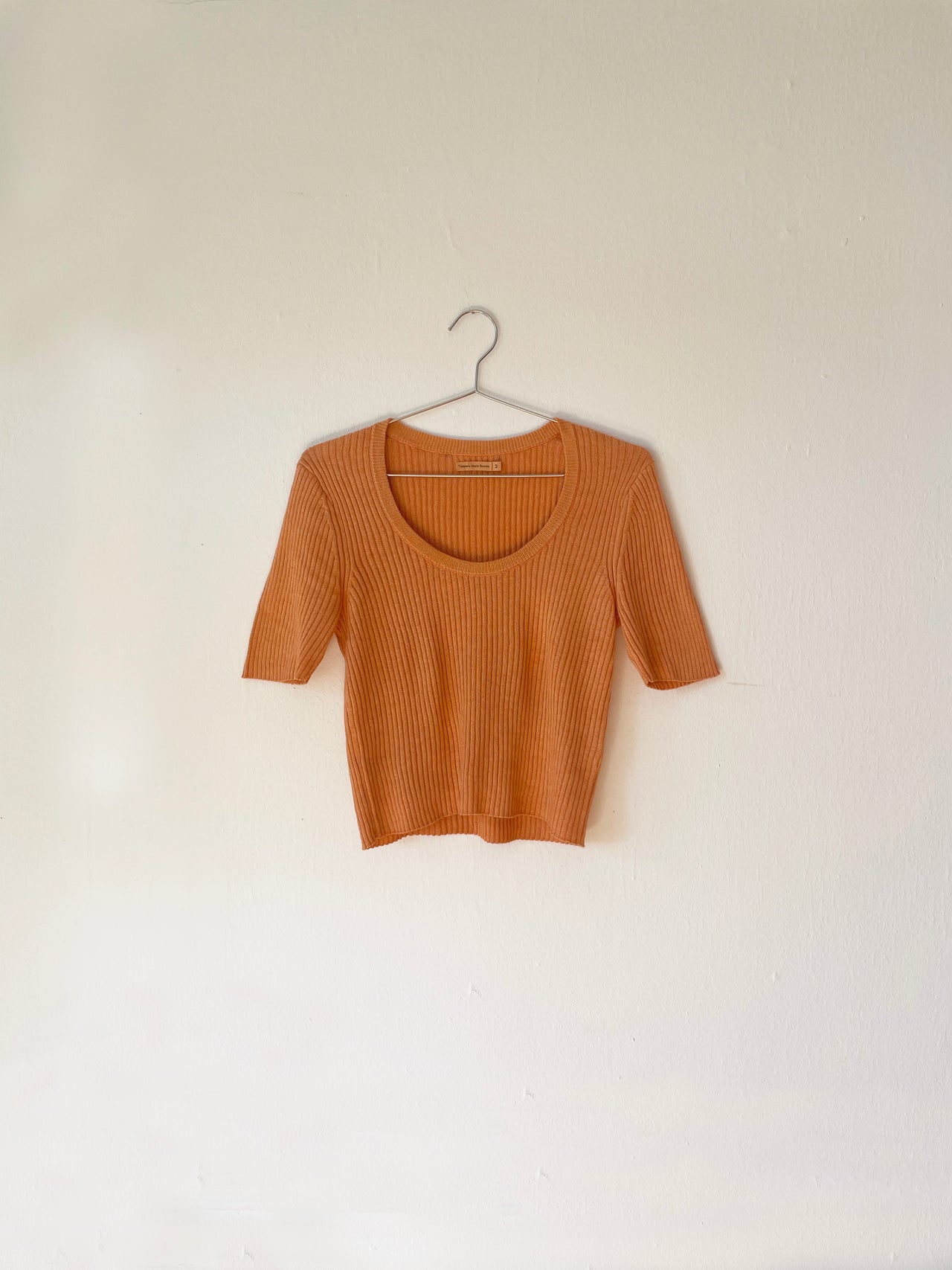 Sofía Knit T-Shirt Naranja