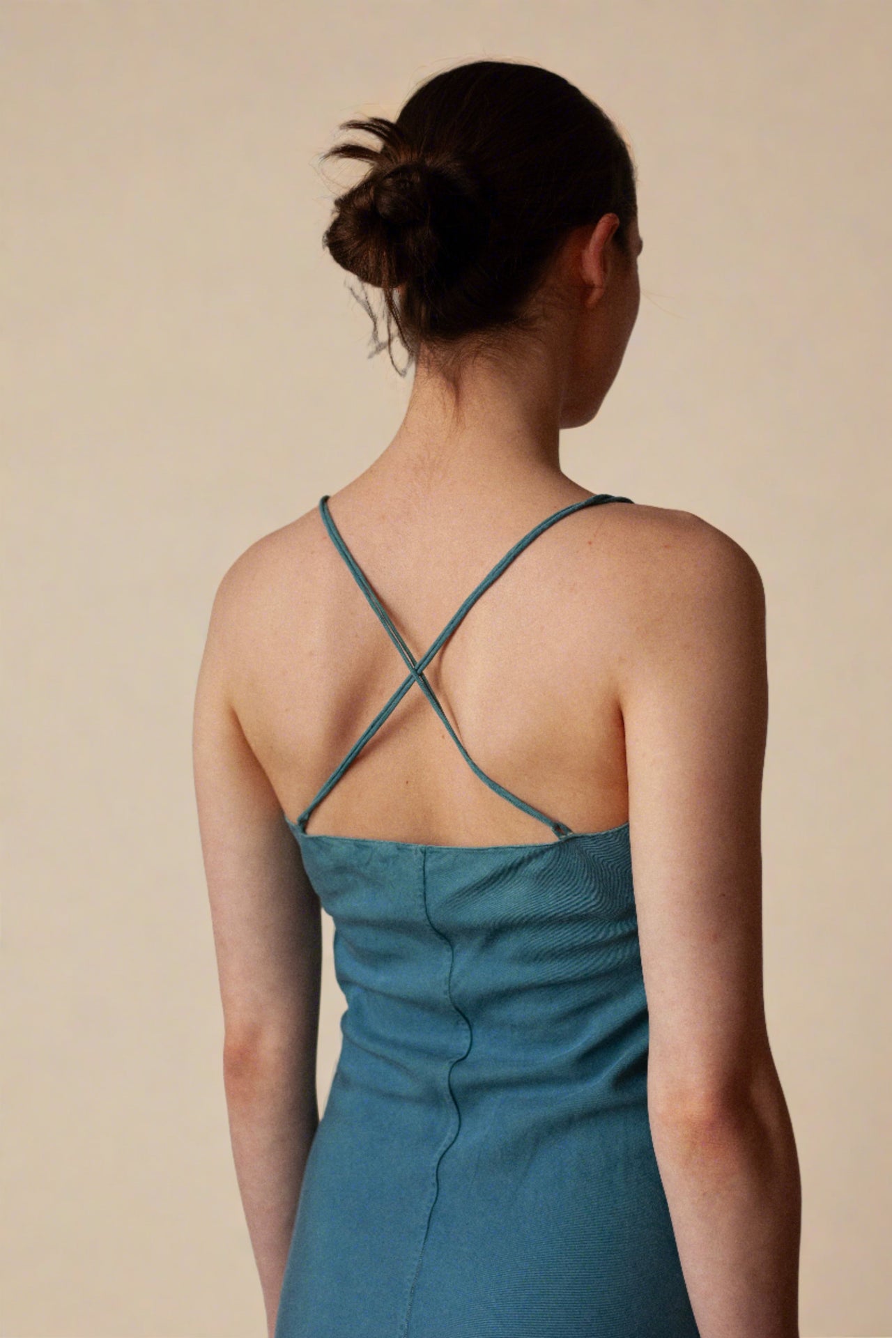 Lucas Slip Dress Azul
