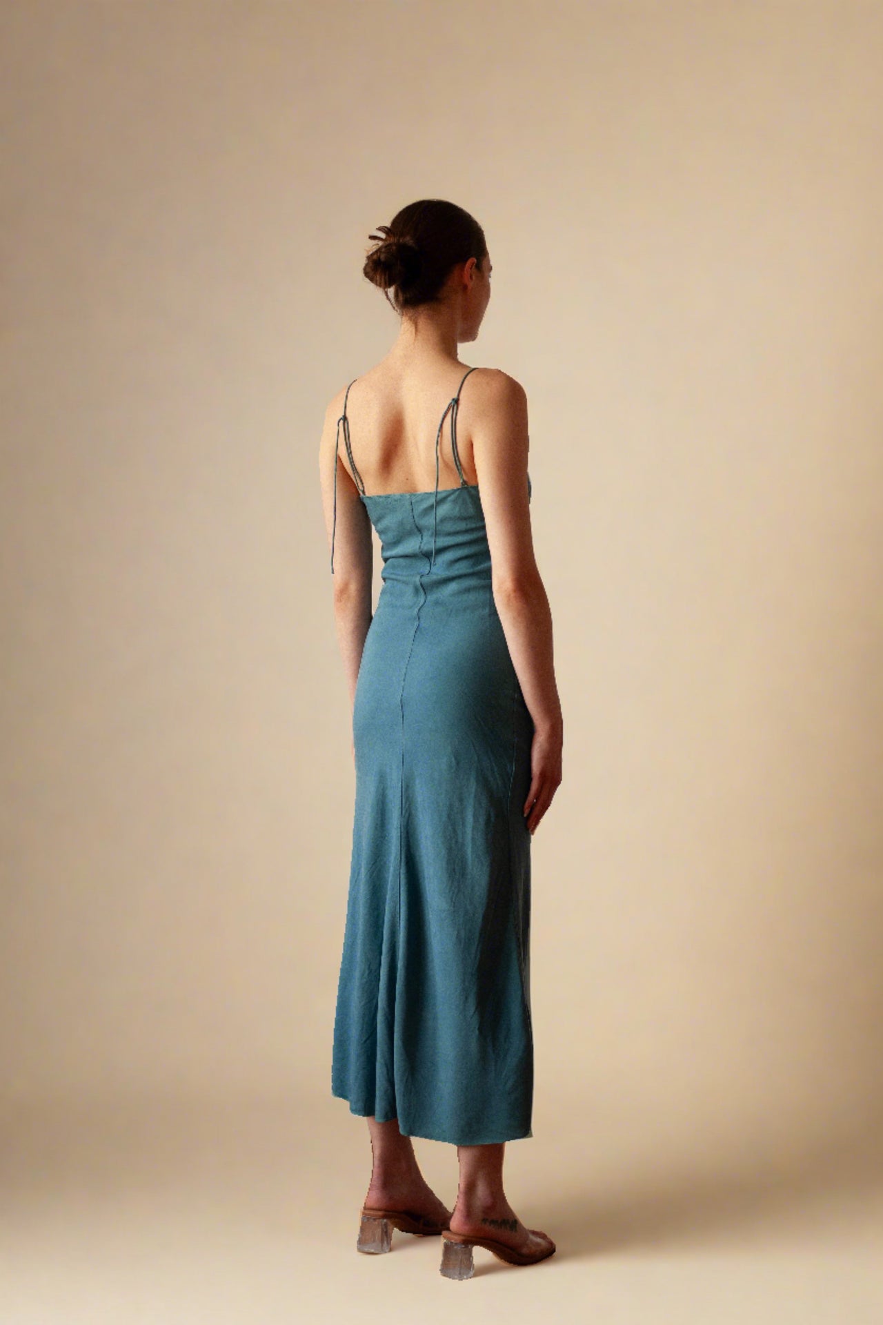 Lucas Slip Dress Azul